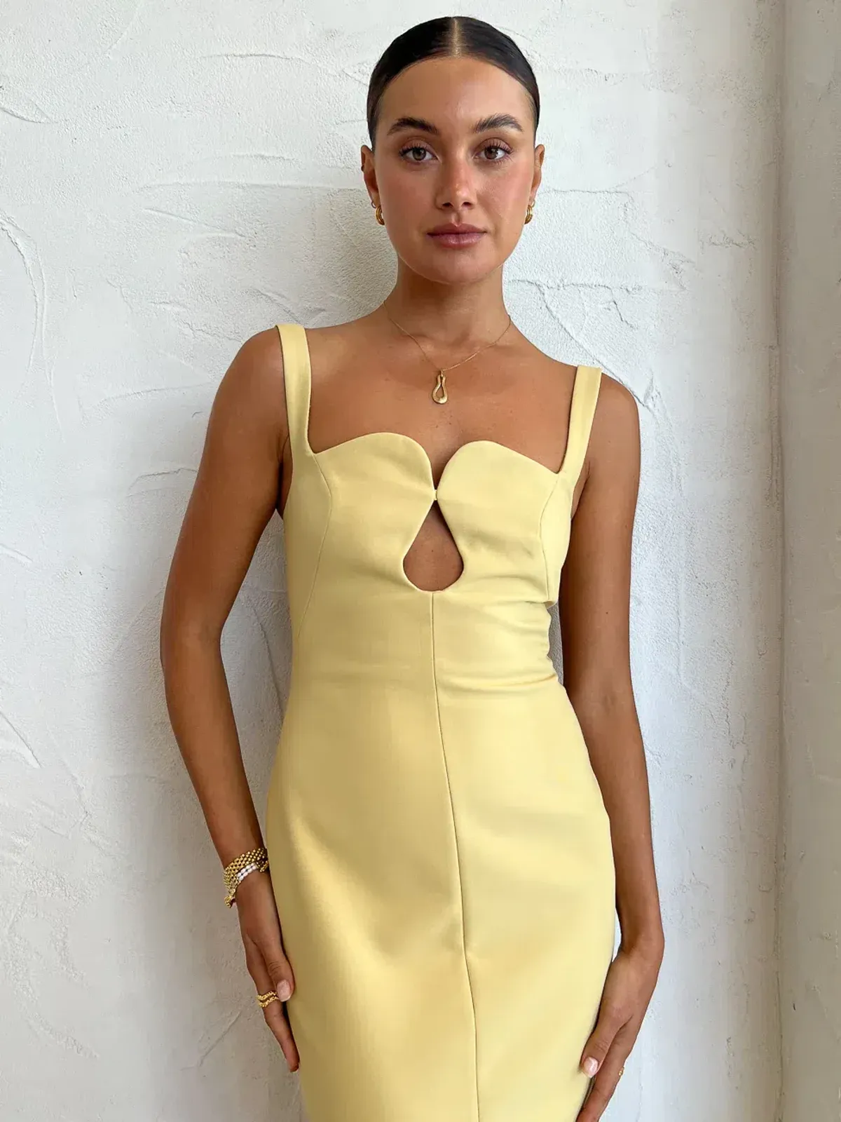 Camilla and Marc Brixton Midi Dress Mustard Yellow Size AU 6 - Image 5