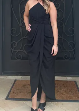 Zimmerman Tuck Dress Full Length Black Size 2/ AU 12 for rent on The Volte - image 4