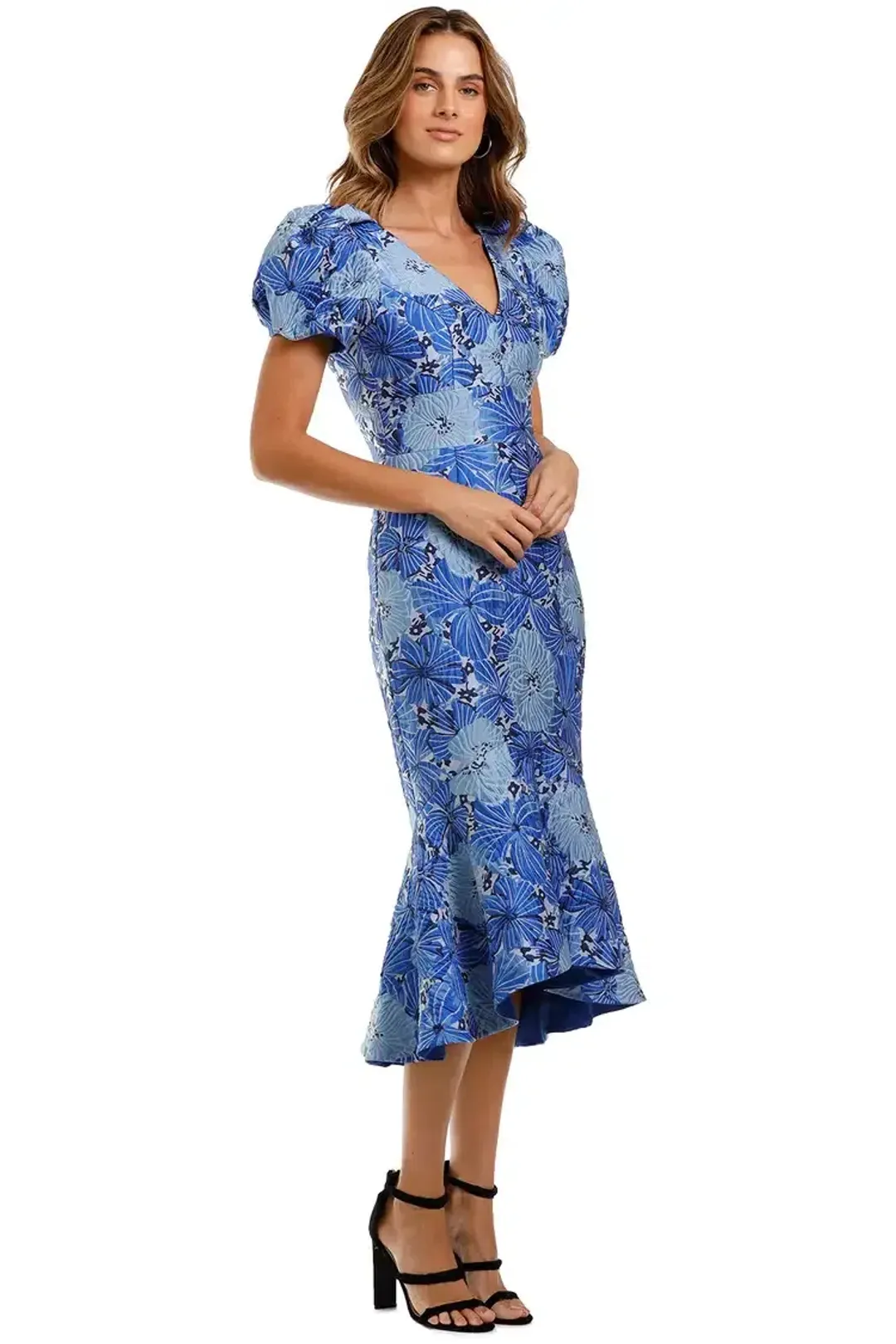 Love Honor Argento Midi Cobalt Blue Size AU 12 for rent on The Volte - main image