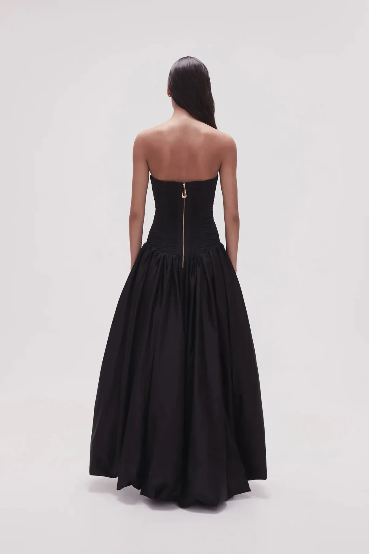 Aje Violette Bubble Hem Maxi Dress Black Size AU 8 - Image 3