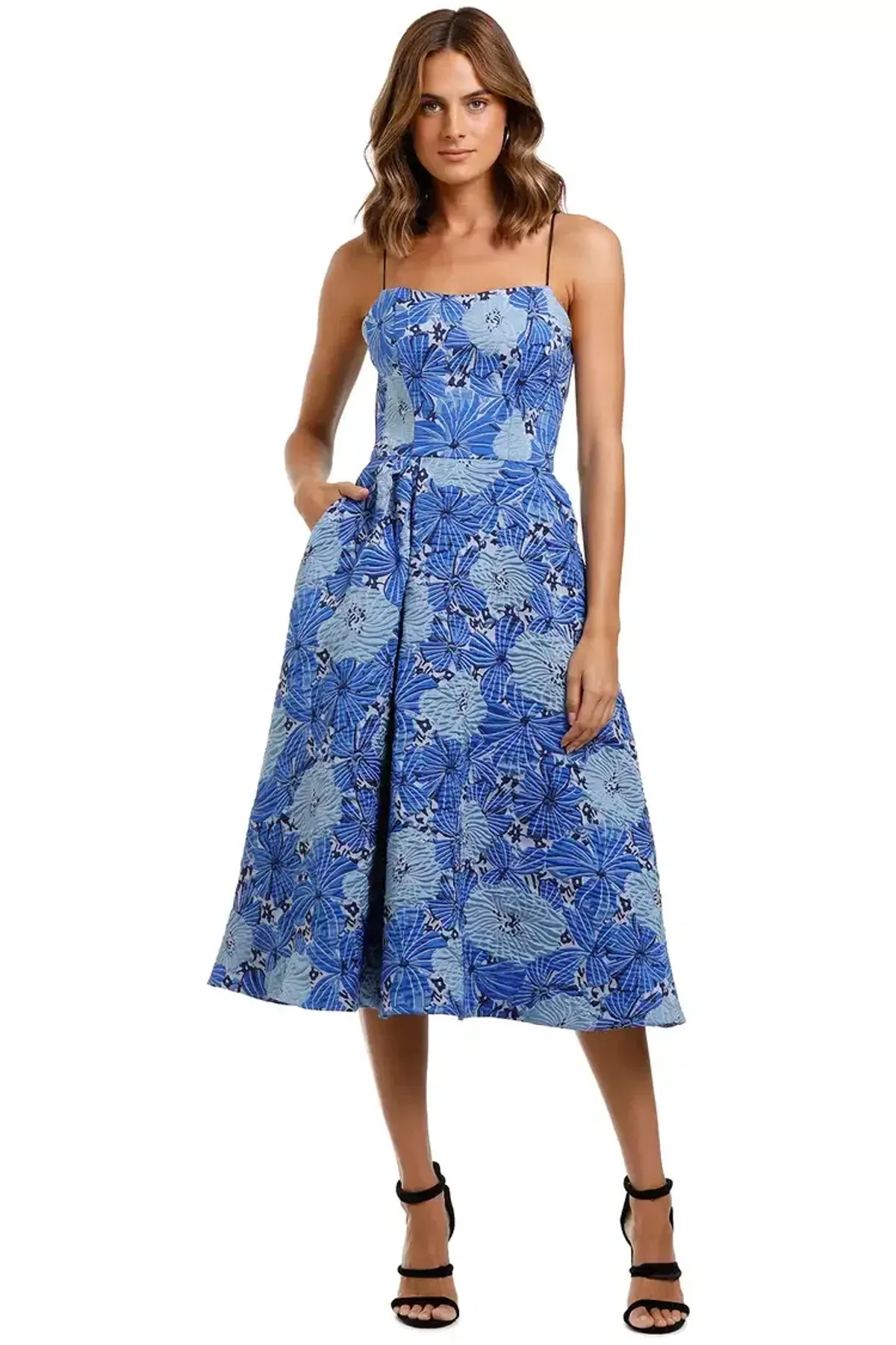 Love Honor Alexia Midi Cobalt Blue Size AU 12 for rent on The Volte - main image