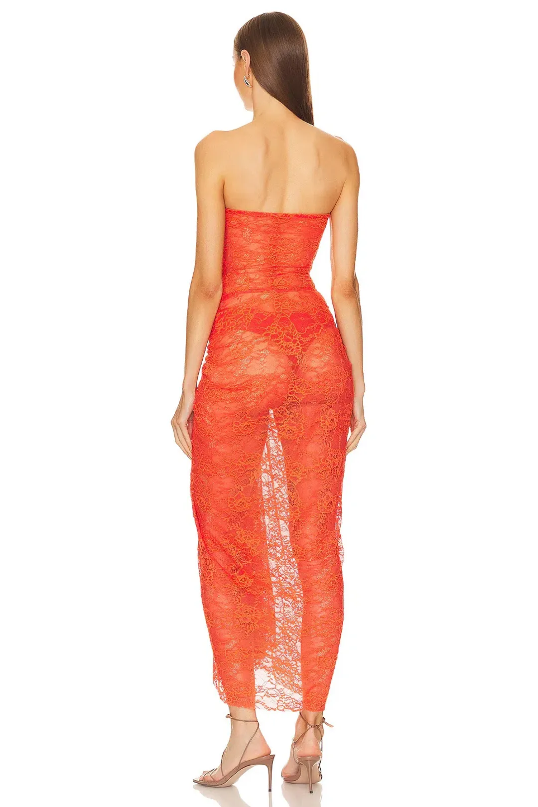 Natalie Rolt Naomi Dress Tangerine Size 1 / AU 8 for rent on The Volte - main image