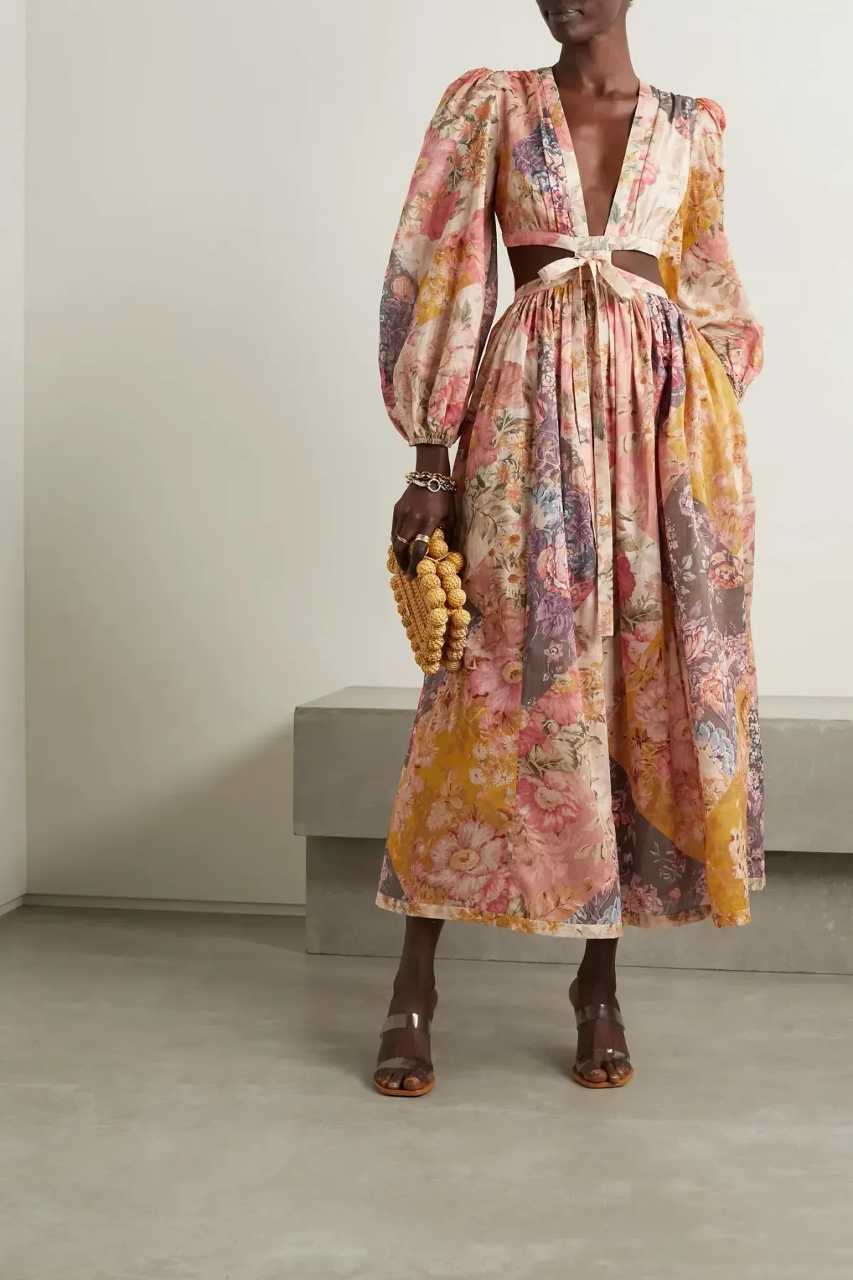 Zimmermann Pattie Patchwork Dress in Patch Floral Size 1 / Au 10 - Image 1