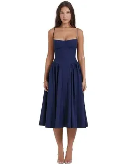 House Of CB Samaria Dress Navy Size Small Size AU 8 for rent on The Volte - image 1