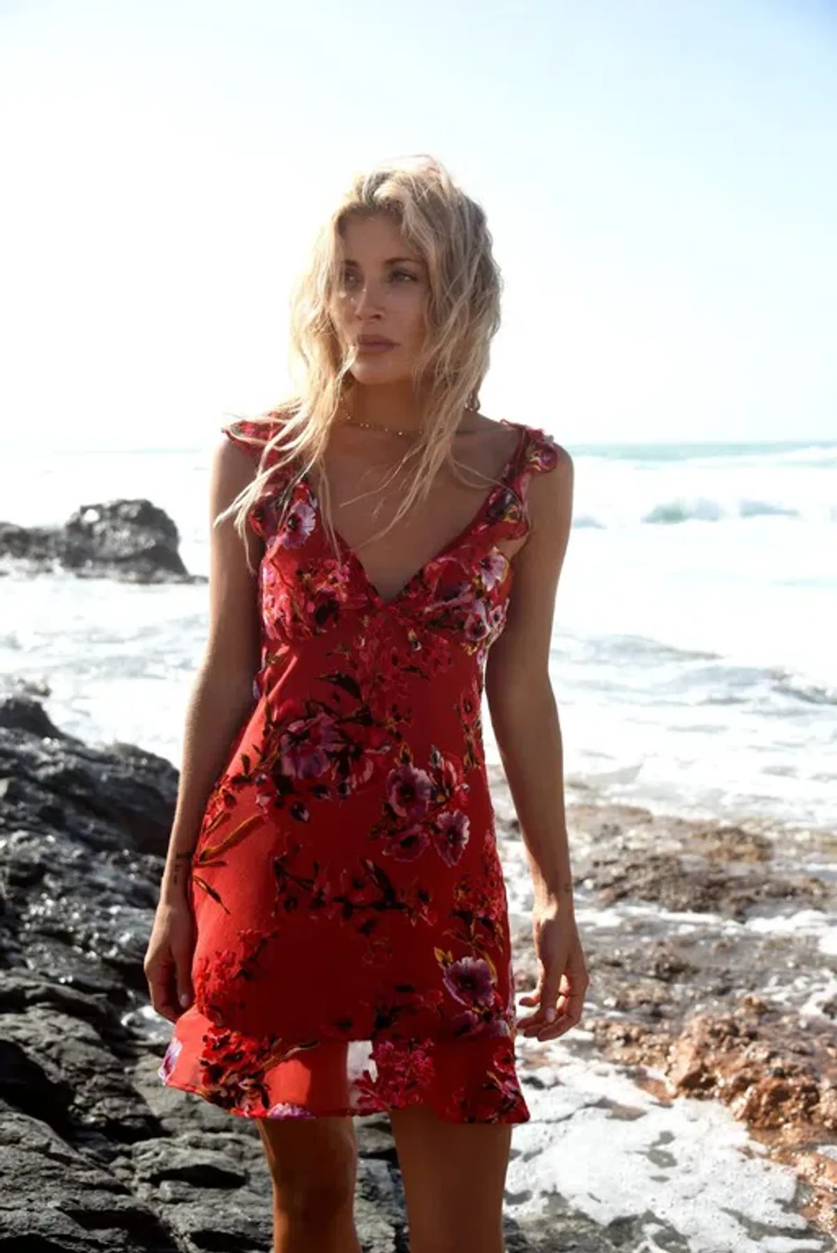 Rat & Boa Romy Dress Red Size S/Au 8 for rent on The Volte - main image