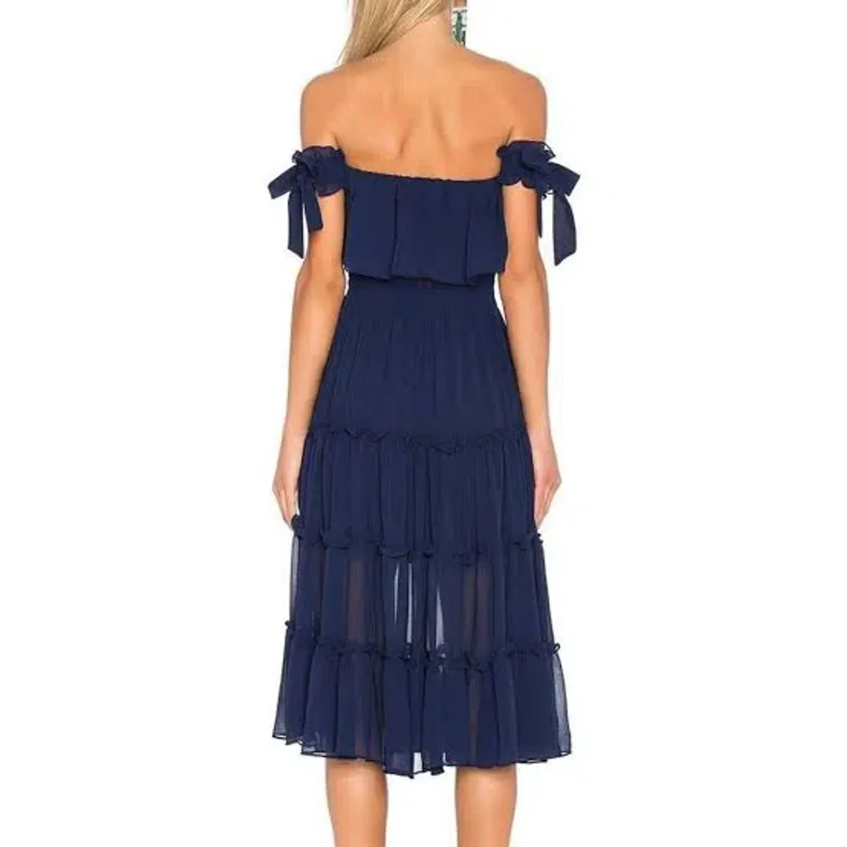 MISA Los Angeles Micaela Dress in Navy size XS - Image 2
