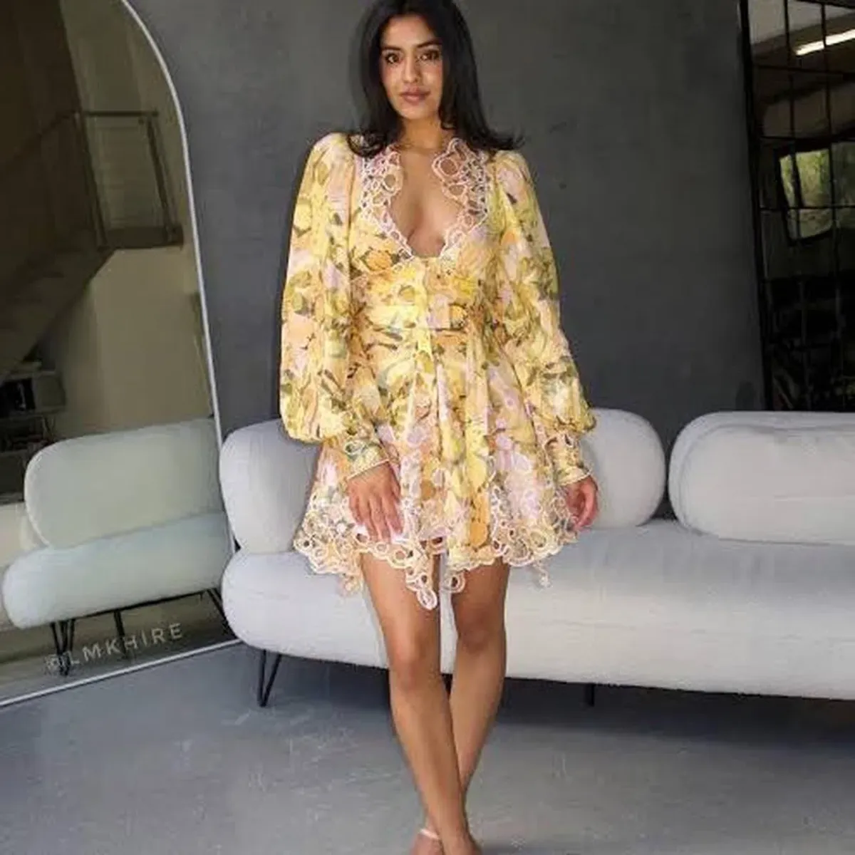 Acler Arnoult Mini Dress Floral Size 12/14 - Image 3