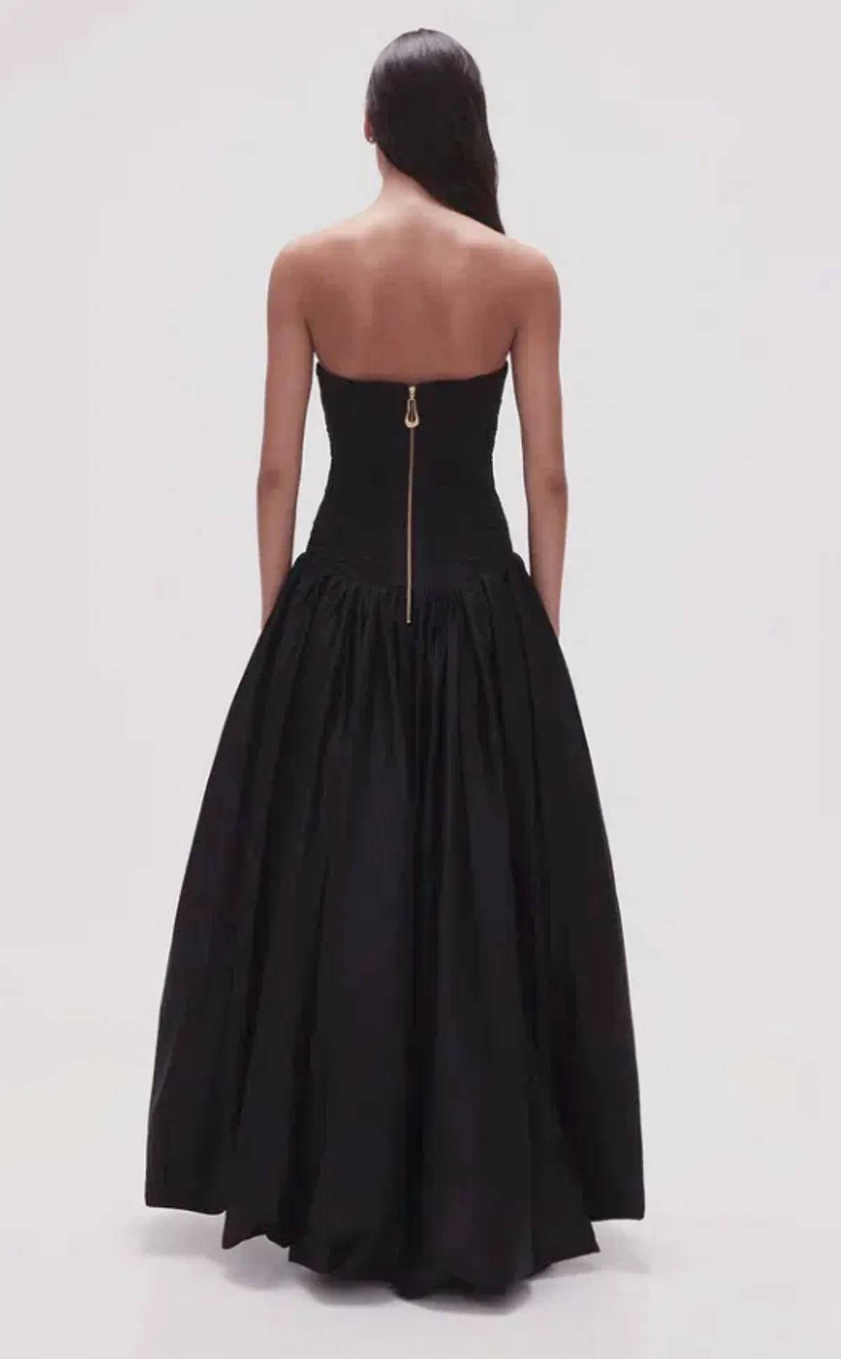 Aje Violette Bubble Hem Maxi Dress Black Size 8 - Image 3