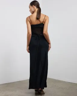 Christopher Esber Split Waist Tie Dress Black Size 8 for rent on The Volte - image 3