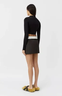 Camilla and Marc Conrad Mini Skirt Black Size 8 for rent on The Volte - image 5