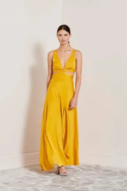 Bec & Bridge Kiss Me Maxi Dress in Marigold Size 12 for rent on The Volte - image 1