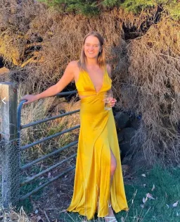 Bec & Bridge Kiss Me Maxi Dress in Marigold Size 12 for rent on The Volte - image 2