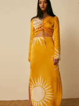 Roame Beso Dress Sol Print Size 1 / AU 10 for rent on The Volte - image 3