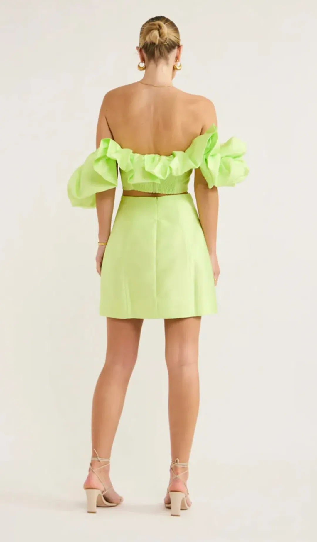 Alemais Suzi Off Shoulder Mini Green Size AU 10 for rent on The Volte - main image