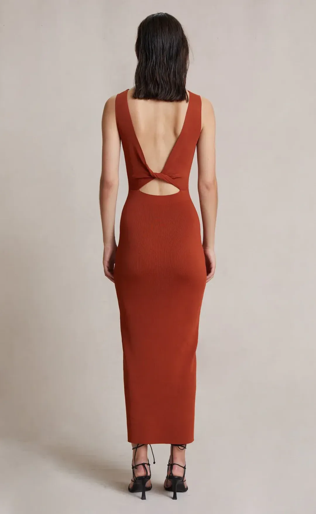 Bec & Bridge Sorbet Summer Midi Dress in Brick Size AU 6 for rent on The Volte - main image
