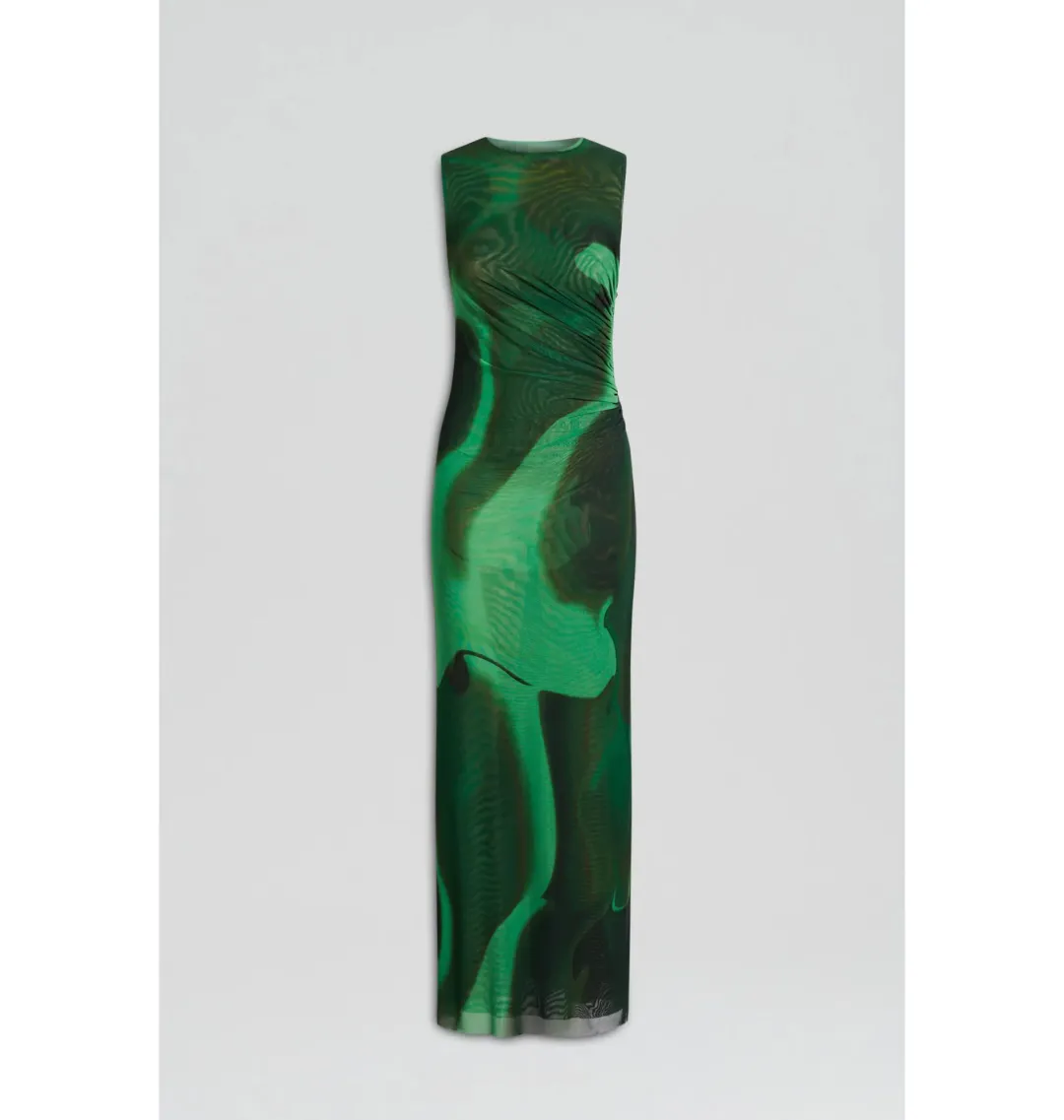 Scanlan Theodore Italian Watercolour Dress Safari Green Size AU 12 for rent on The Volte - main image