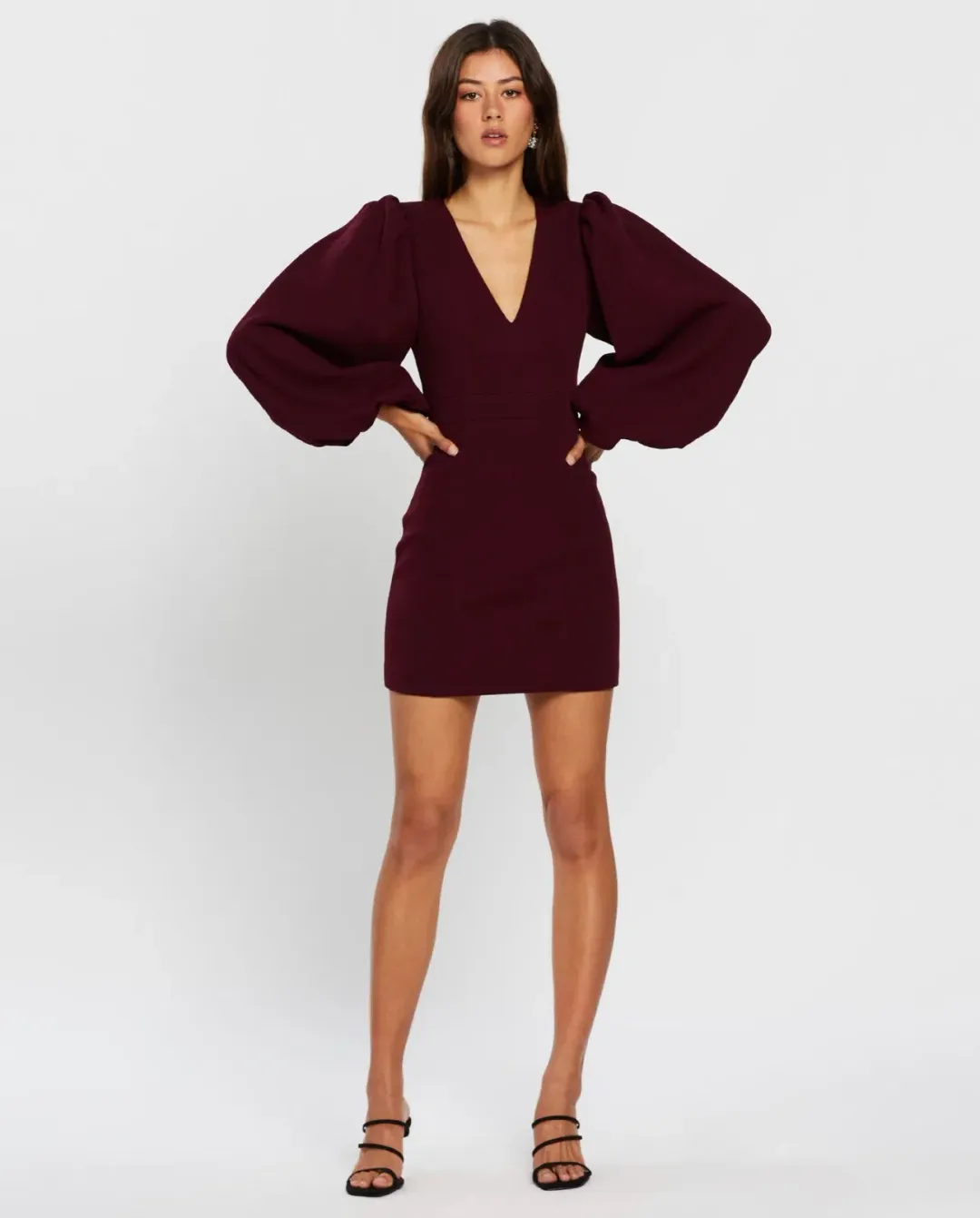 Mossman See You Again Dress Wine Size 14 for rent on The Volte - main image