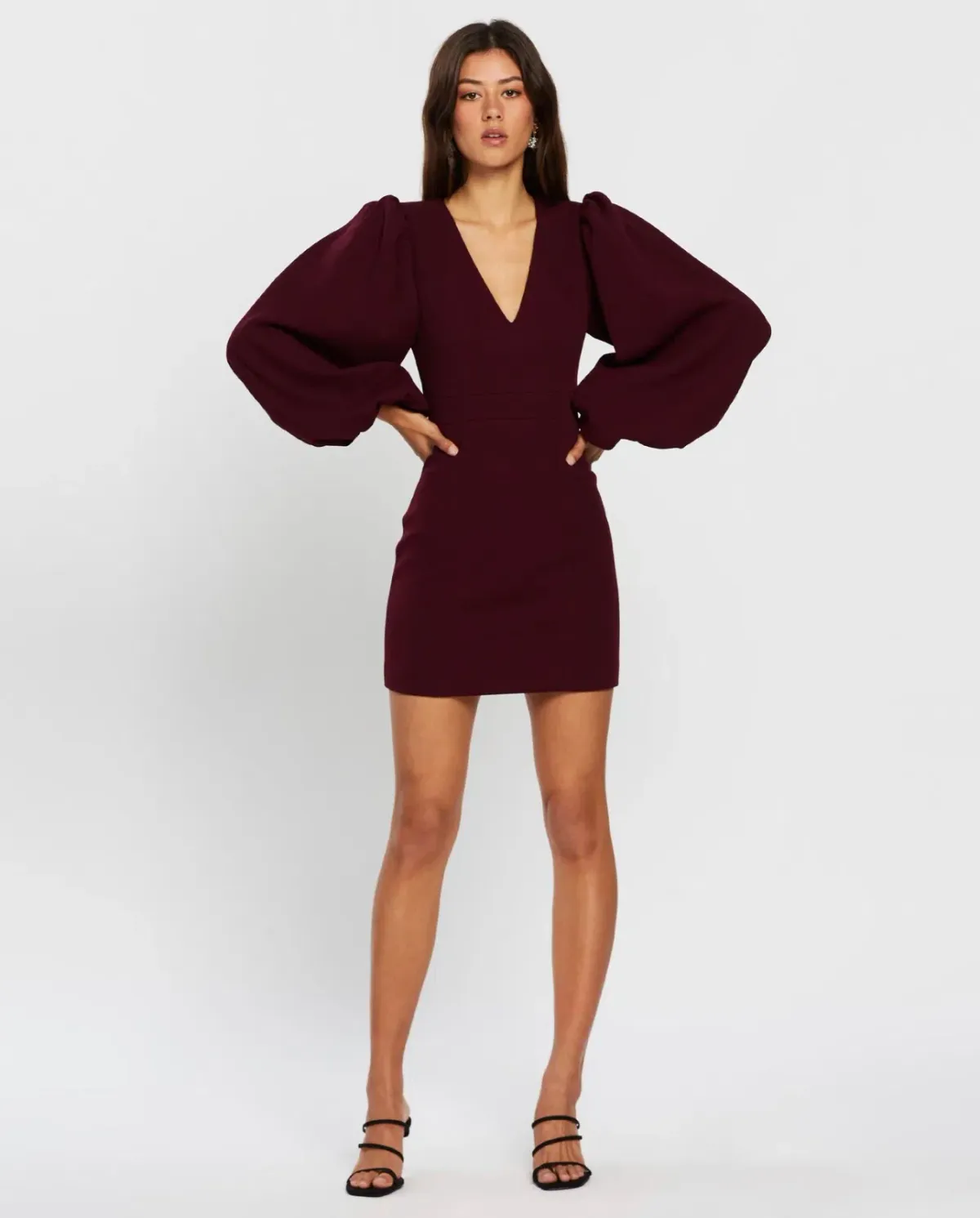 Mossman See You Again Dress Wine Size 14 for rent on The Volte - main image