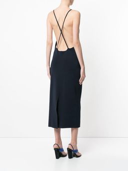 Dion Lee Fine Line Knit Dress- INK NAVY 8 for rent on The Volte - image 2