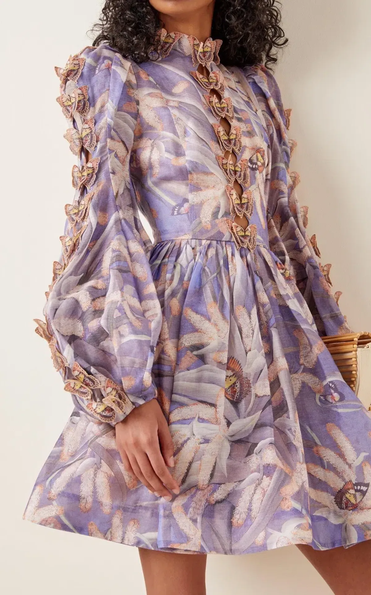 Zimmermann Botanica Butterfly Mini Dress Pandanus Size 1/AU 10 - Image 3