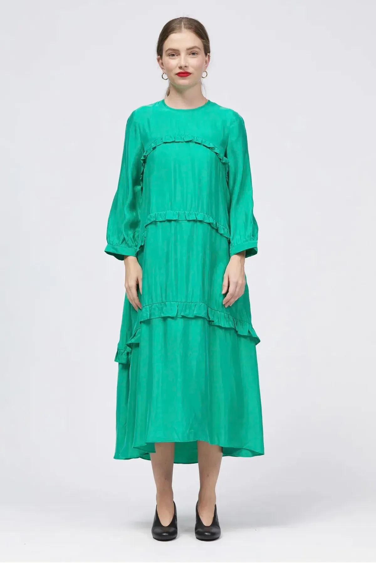 BÚL NAS The Nas Dress Green Size 12 for rent on The Volte - main image
