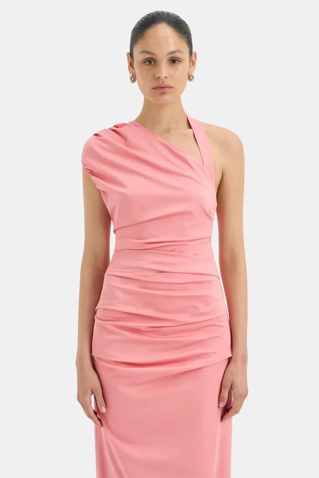 Sir the Label Giacomo Gathered Gown Pink Size 6 for rent on The Volte - main image