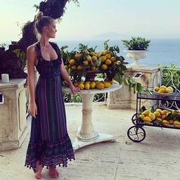 Zimmermann Allia Striped Picnic Maxi Dress Multi Size 6 for rent on The Volte - image 1