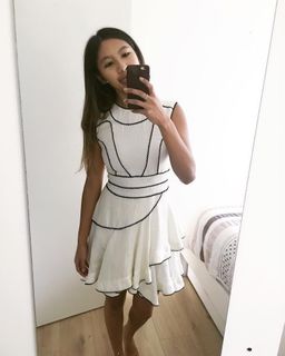 Aje Wrap Dress White Size 6 for rent on The Volte - image 3