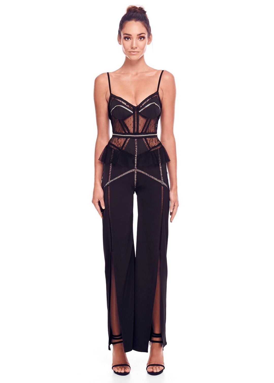 Eliya The Label Capri Pantsuit Black Size 10 for rent on The Volte - main image