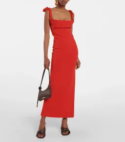 Jacquemus La Robe Maille Alca Dress Red Size FR32 / AU 4 for rent on The Volte - image 1