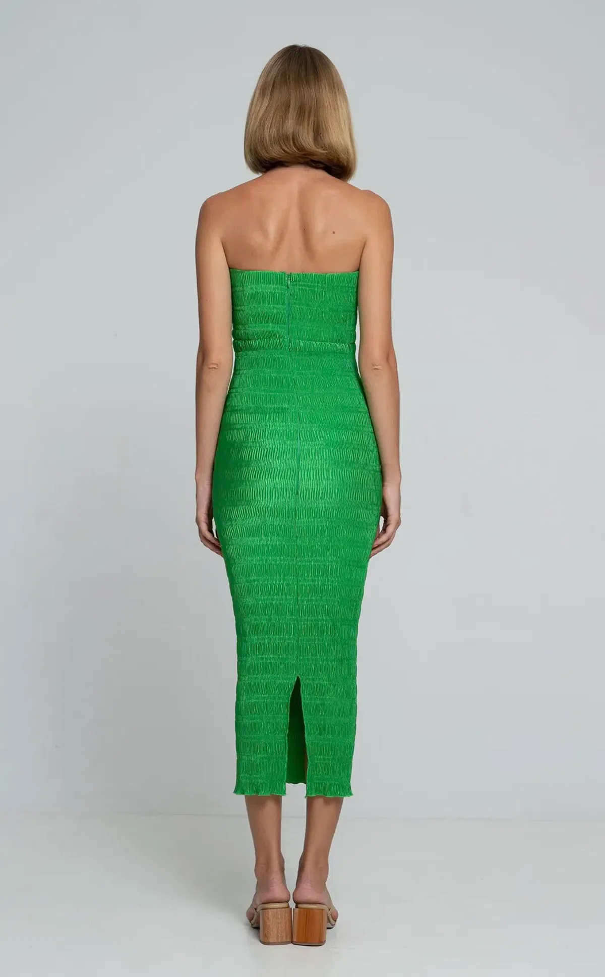 L’IDEE Aurore Gown Midi Sea Green Size 6 - Image 3