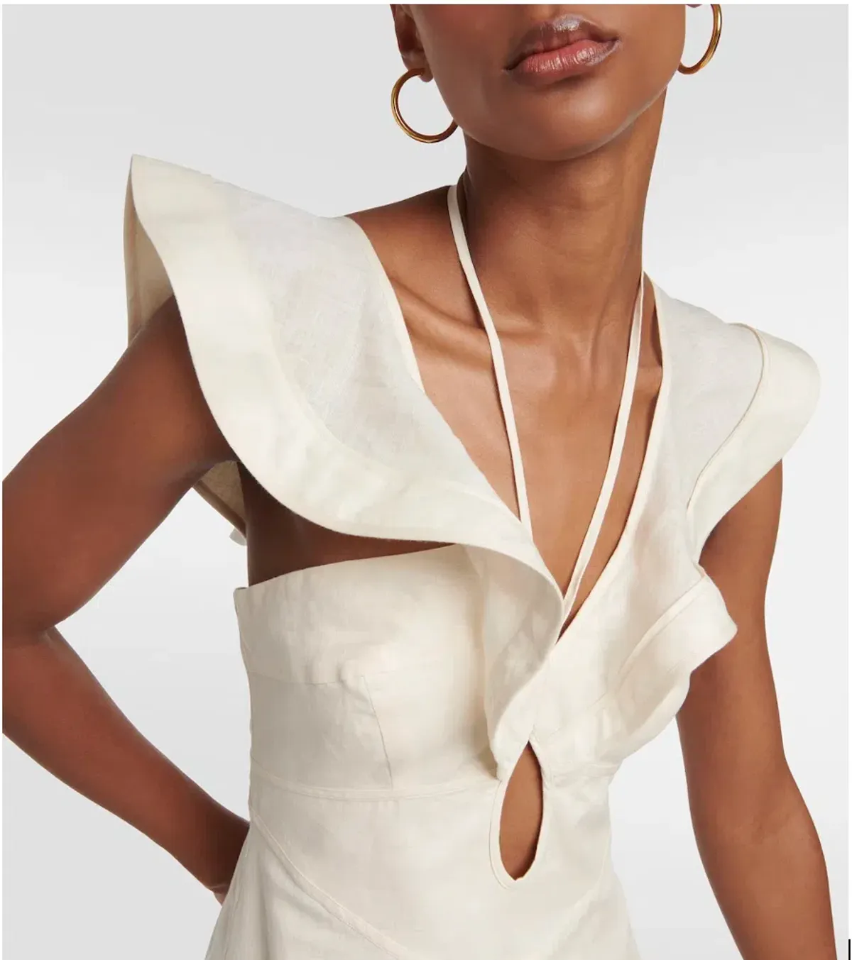 Zimmermann Halcyon Flutter Midi Cream Size 0P / AU 6 - Image 3