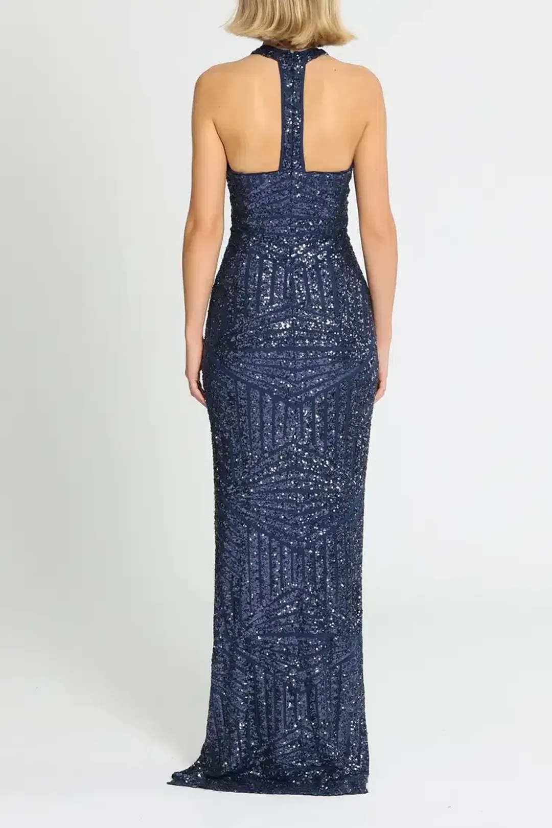 Langhem Julia Evening Gown Blue Size AU 8 for rent on The Volte - main image