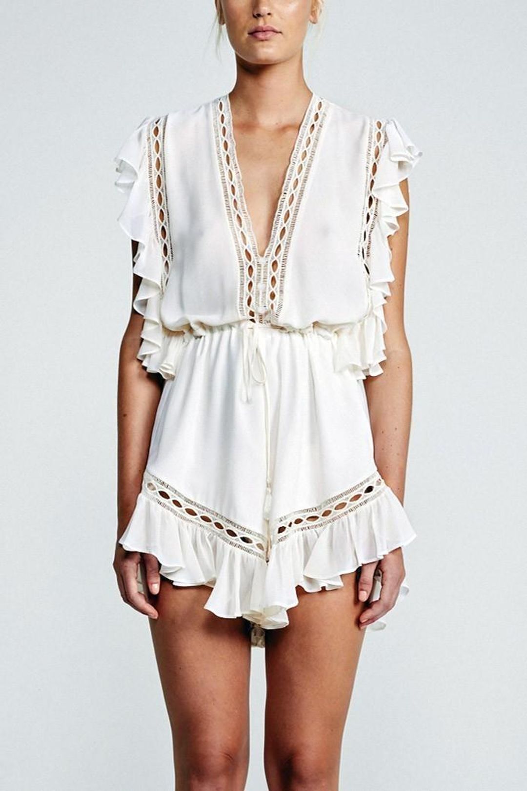 shona joy eclipse drawstring playsuit for rent on The Volte - main image