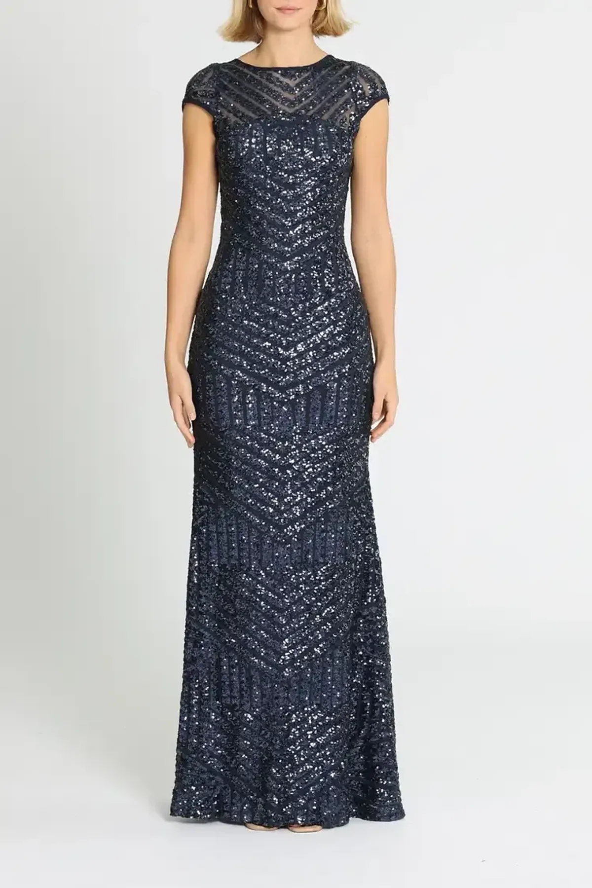 L'amour Grace Gown Navy Size AU 14 - Image 1