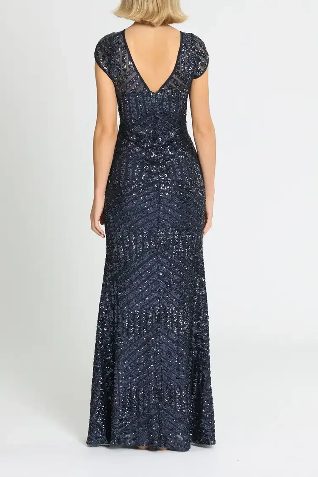 L'amour Grace Gown Navy Size AU 8 for rent on The Volte - main image