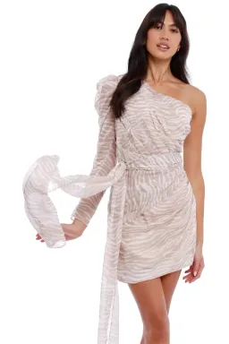 MISHA Jaylene Mini Dress Print Size 12 for rent on The Volte - image 2