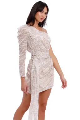 MISHA Jaylene Mini Dress Print Size 12 for rent on The Volte - image 4