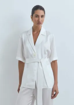 Viktoria And Woods Chorus Shirt And Pilot Pant Set Ivory White Size 14 for rent on The Volte - image 2