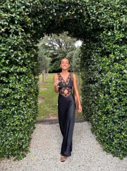 Sir The Label Aries Cut Out Gown Black Size 0 / AU 6 for rent on The Volte - image 1