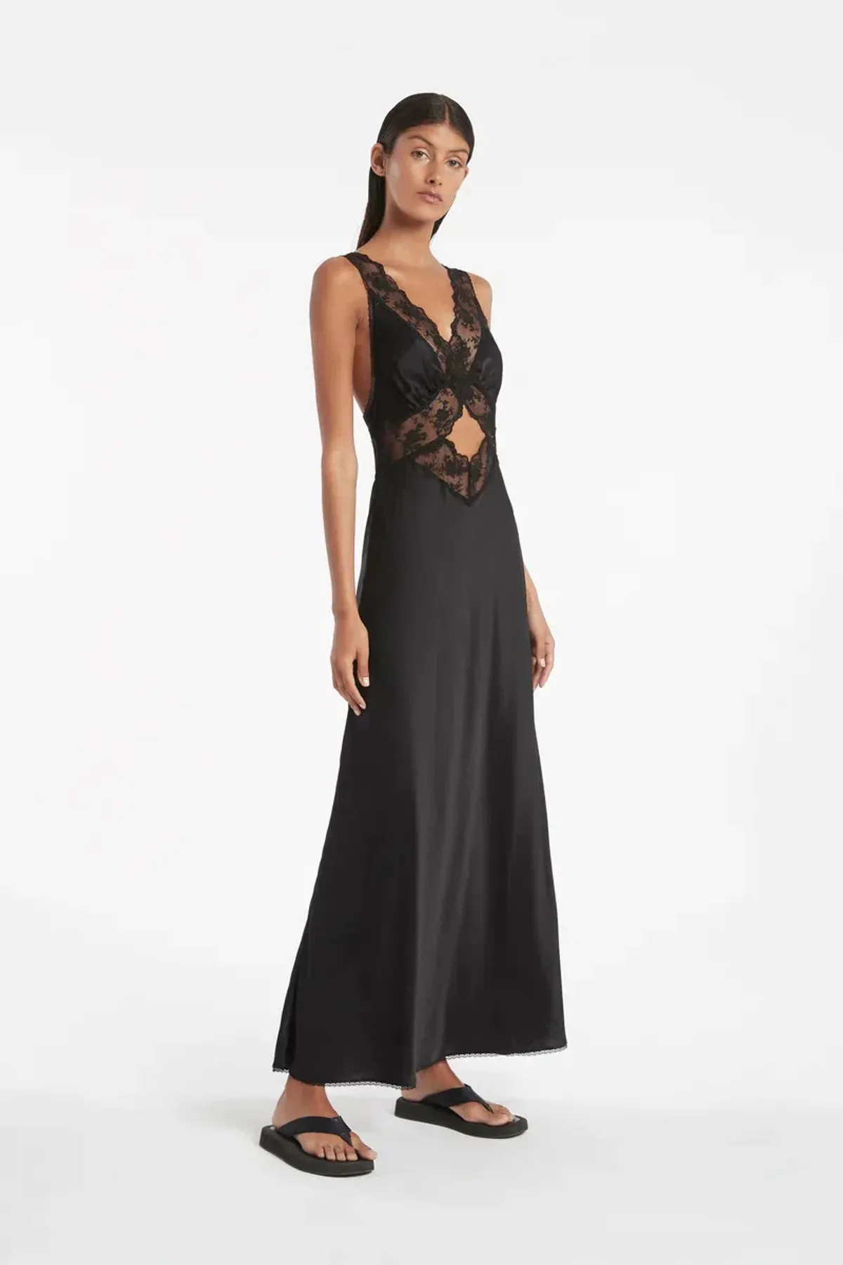 Sir the Label Aries Cut Out Gown Black Size 1 / AU 8 - Image 7