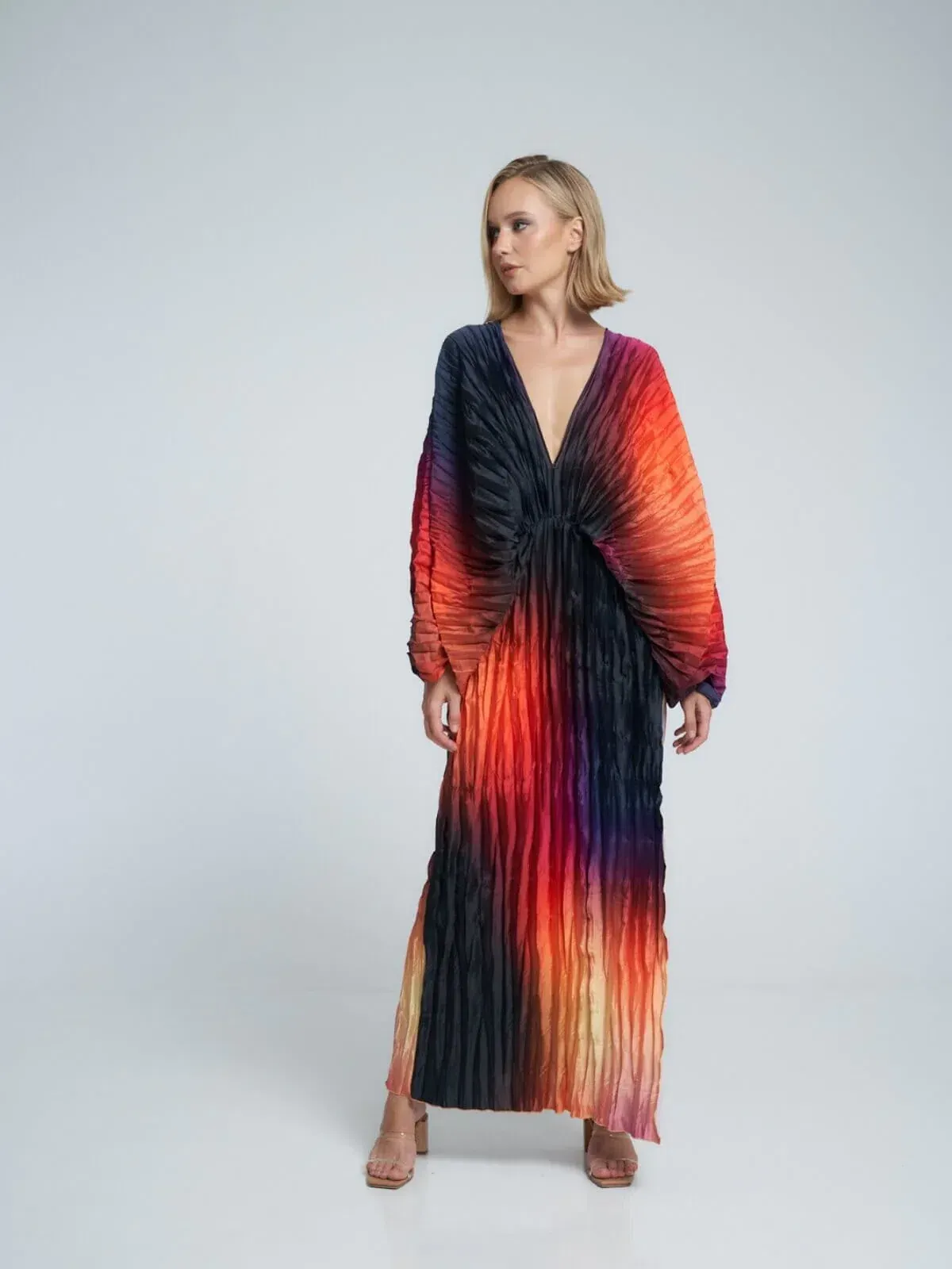 Lidee De Luxe Gown in Fire Ombré Size 8 - Image 1