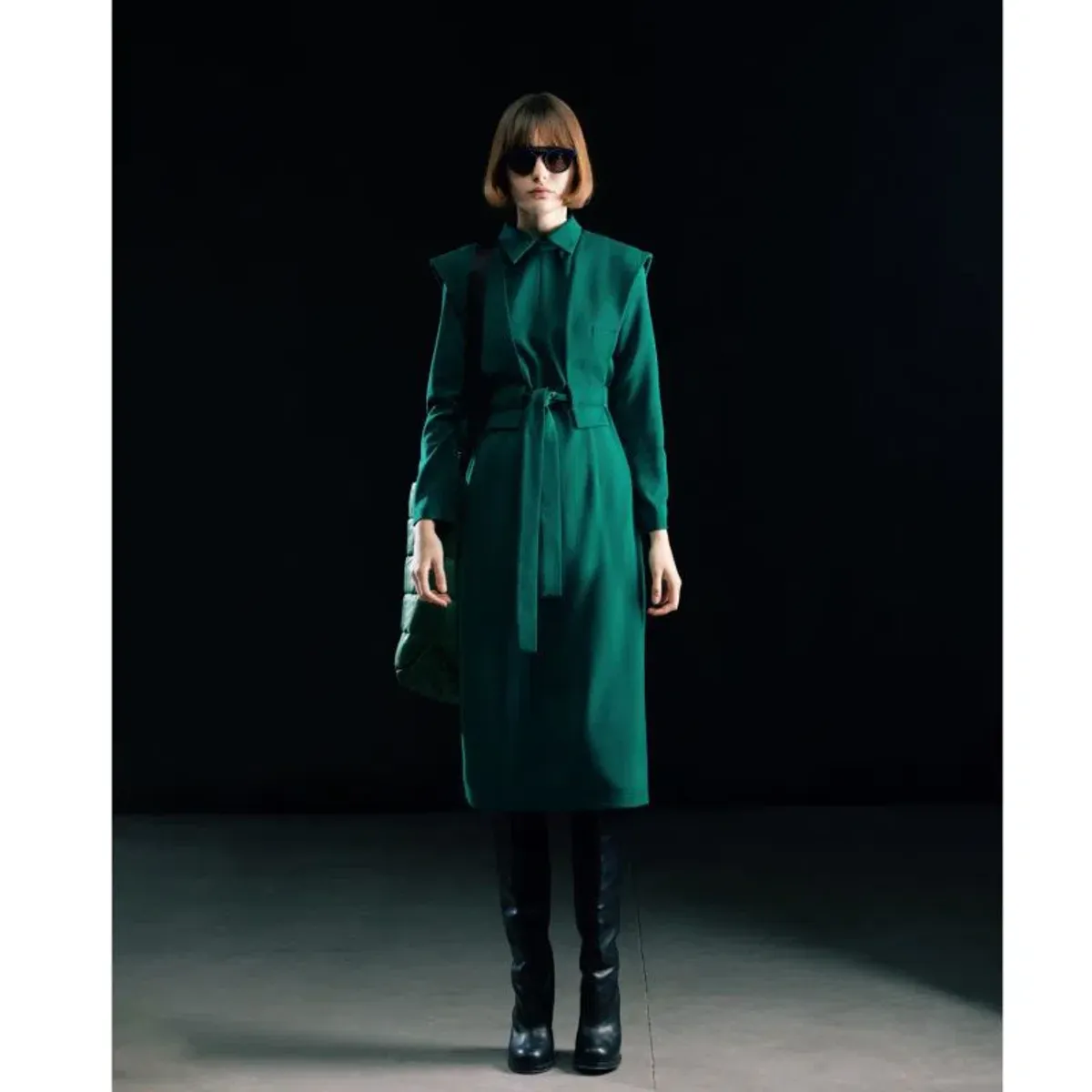 Julia Allert Fashion Fitted Midi Dress Green Size 10 - Image 2