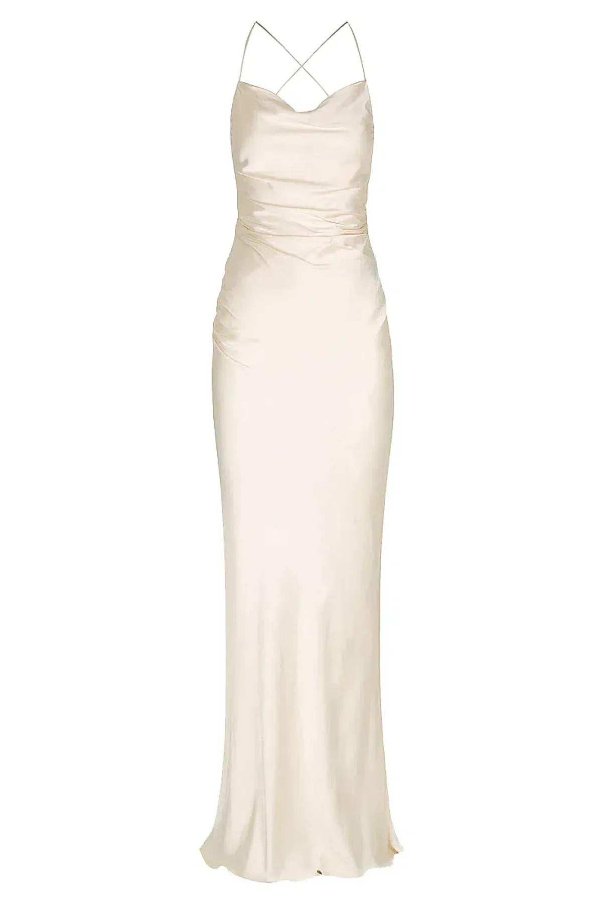 Shona Joy, La Lune Lace Back Maxi Dress in Cream Size 6 - Image 5