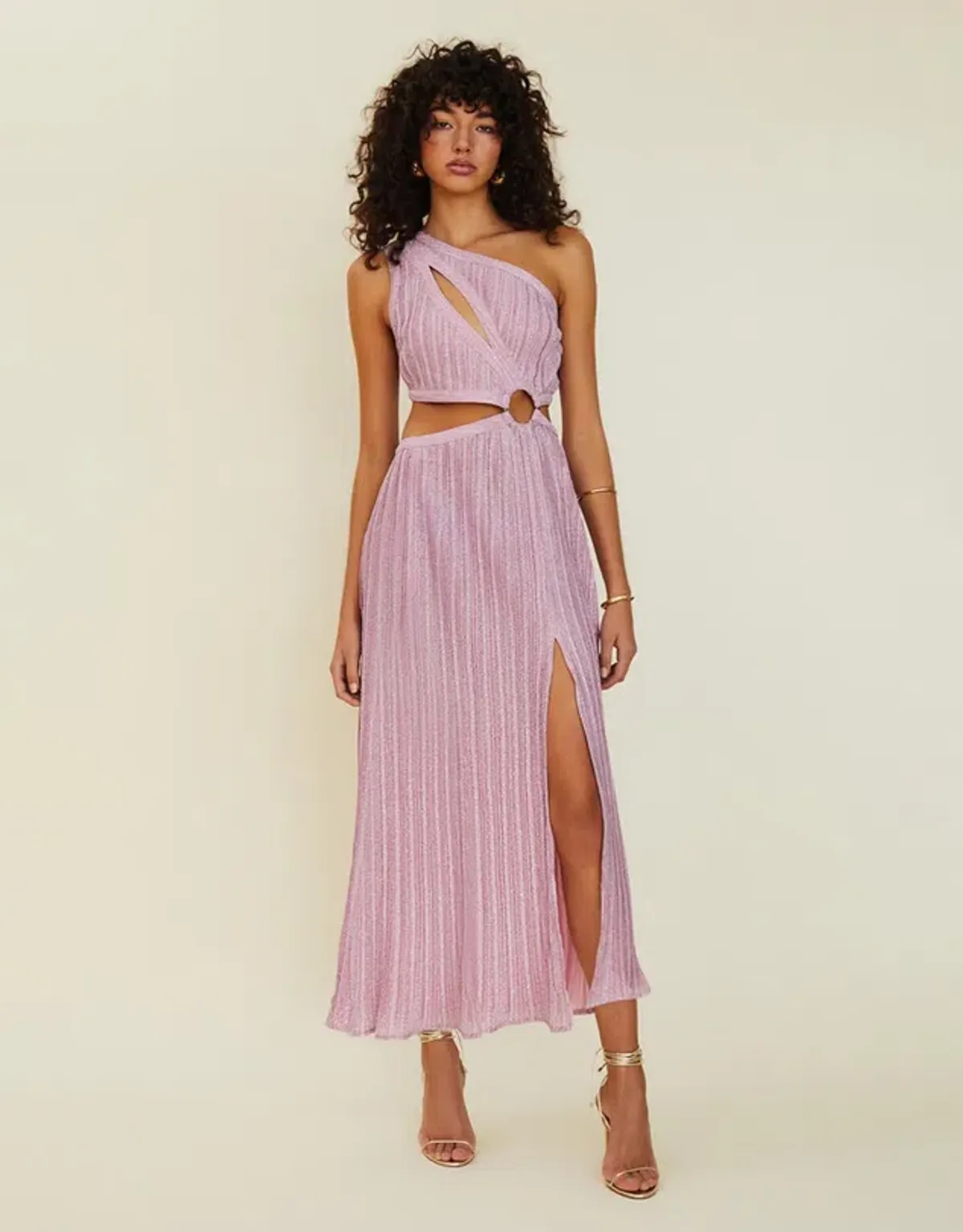 Suboo Mars Sleeveless Cut-out Maxi Dress Pink Size 6 - Image 1