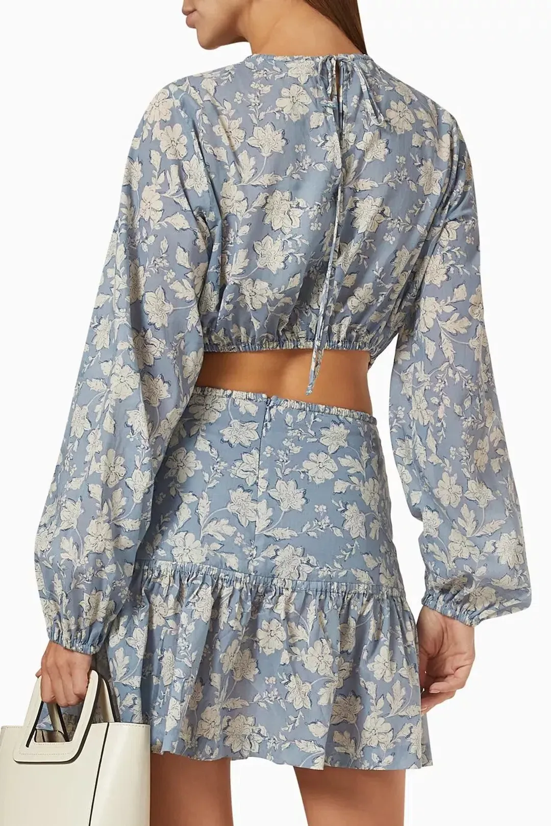 Bec & Bridge Floral Skies Mini Dress in Cotton Size 12 for rent on The Volte - main image