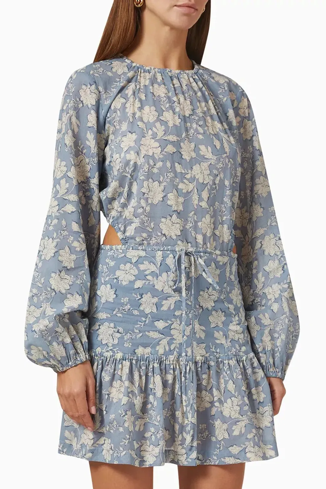 Bec & Bridge Floral Skies Mini Dress in Cotton Size 12 for rent on The Volte - main image