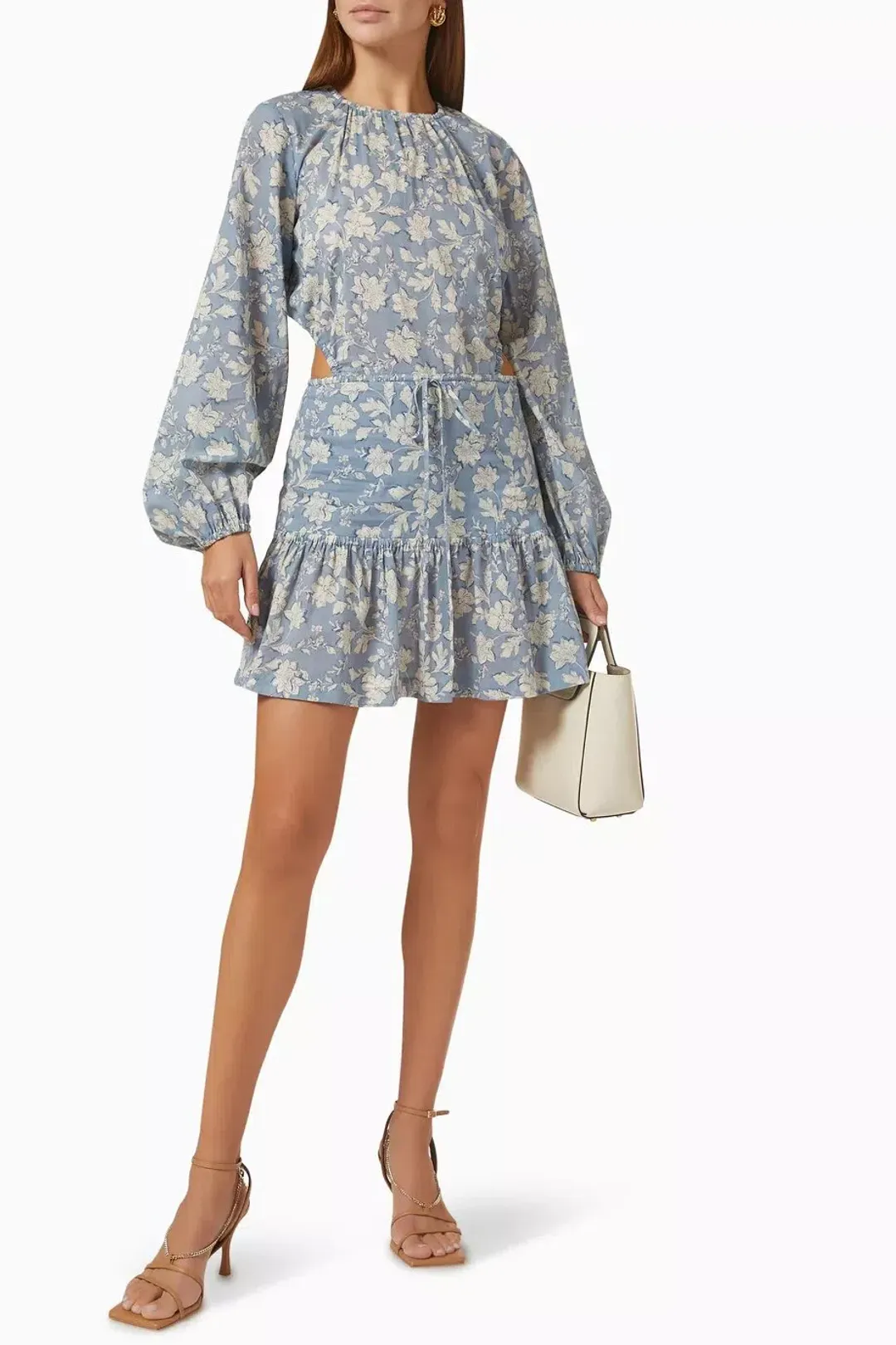 Bec & Bridge Floral Skies Mini Dress in Cotton Size 12 for rent on The Volte - main image