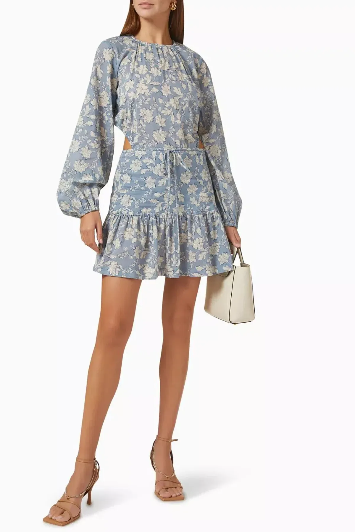 Bec & Bridge Floral Skies Mini Dress in Cotton Size 12 for rent on The Volte - main image