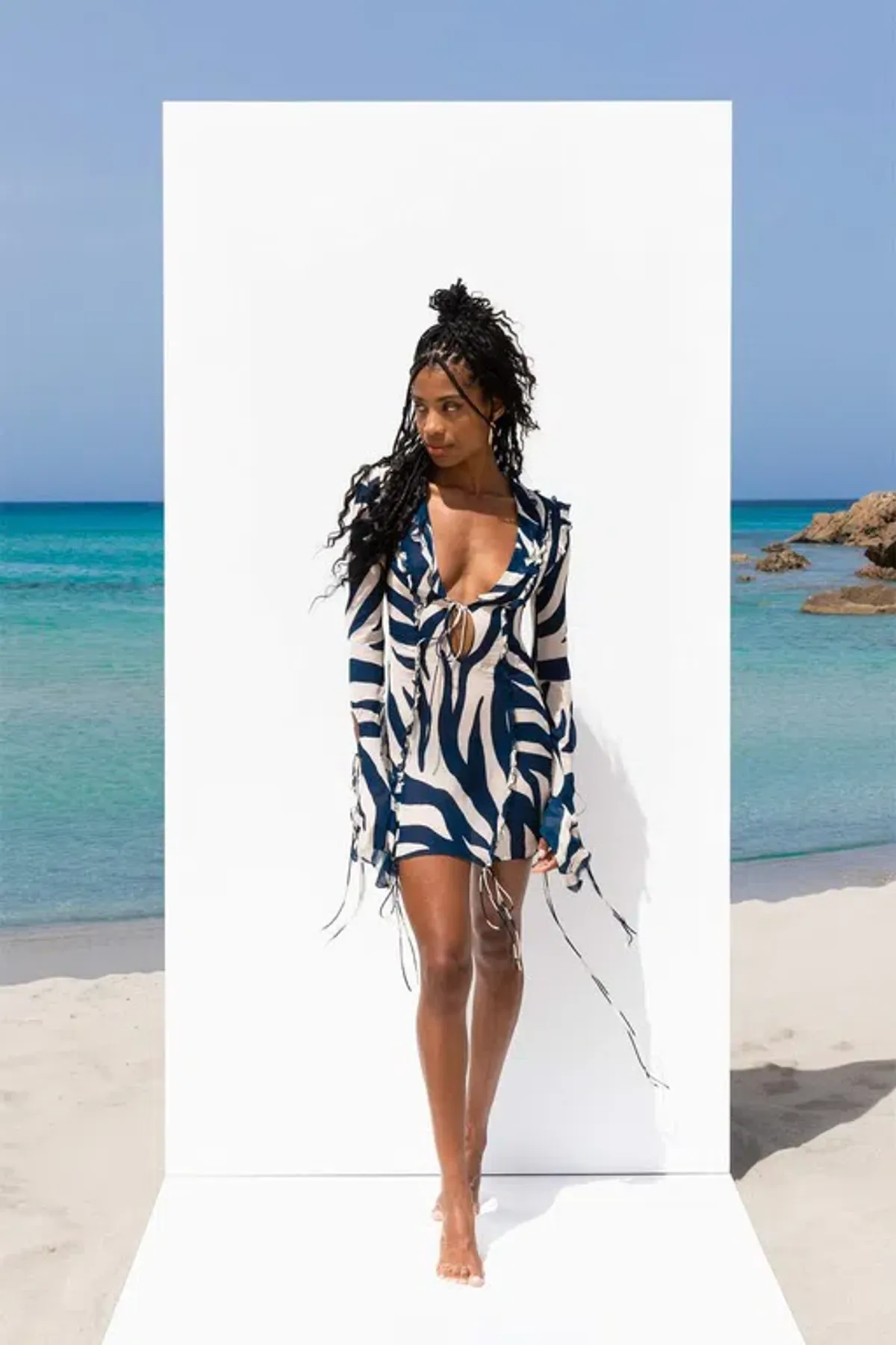 Rat & Boa Annika Dress Animal Print Size 8 for rent on The Volte - main image